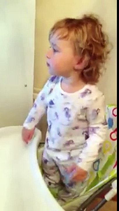 My little girl dancing to the Hot Dog Mickey Mouse clubho