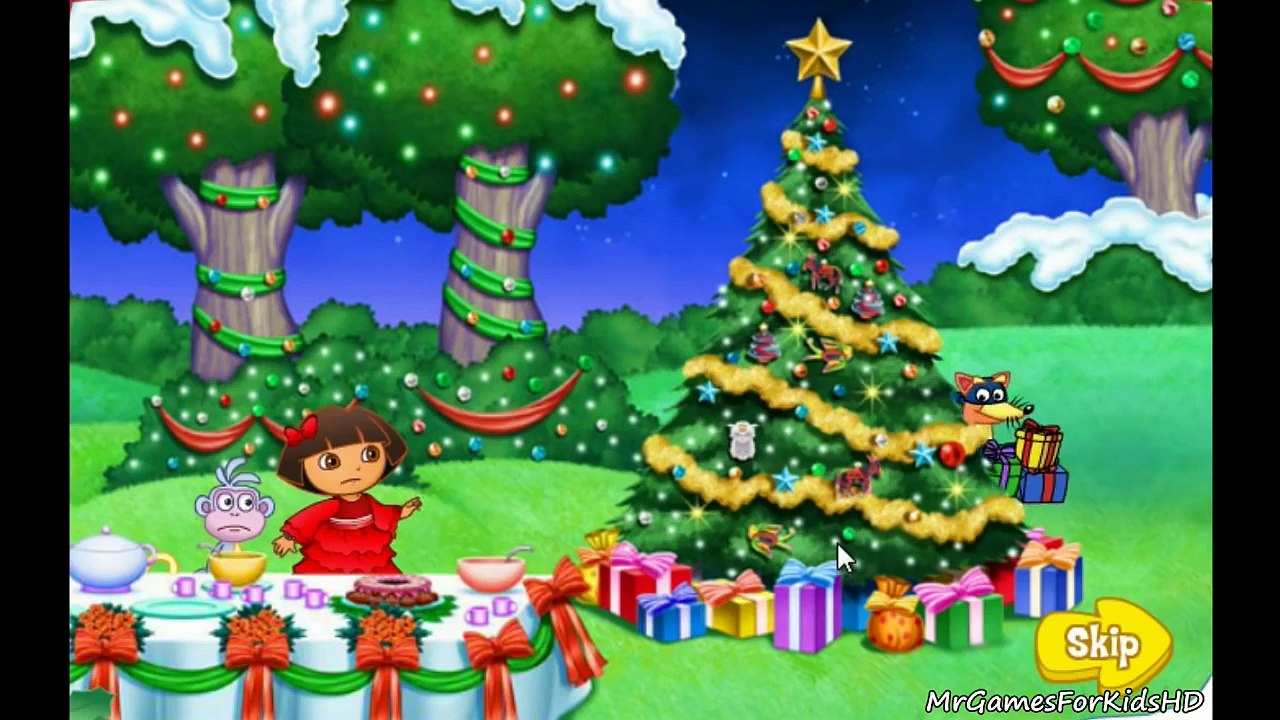 Dora The Explorers Christmas Carol Adventure Delivering Presents Reindeer Riding Game