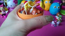 Play Doh Eggs Surprise 2015 unboxing Peppa Hello Kitty Barbie Mickey Mouse SpongeBob Tinker Bell