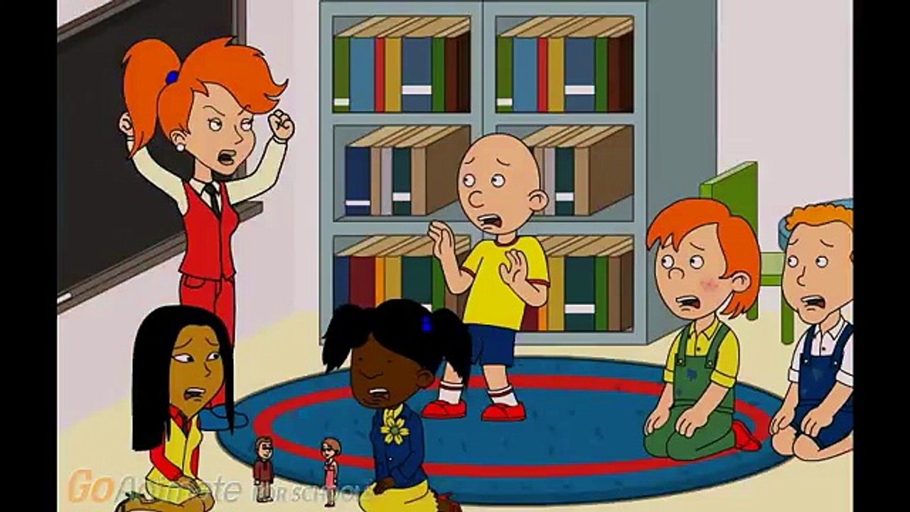 Caillou calls Miss Martin by her first name/grounded