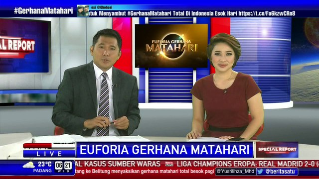 Warga Ternate Ritual Dolo-Dolo Saat Gerhana Matahari Total