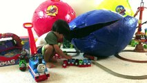 3 GIANT SURPRISE EGGS Thomas and Friends Surprise Toys opening Turbo Flip Go Bubble Ryan T