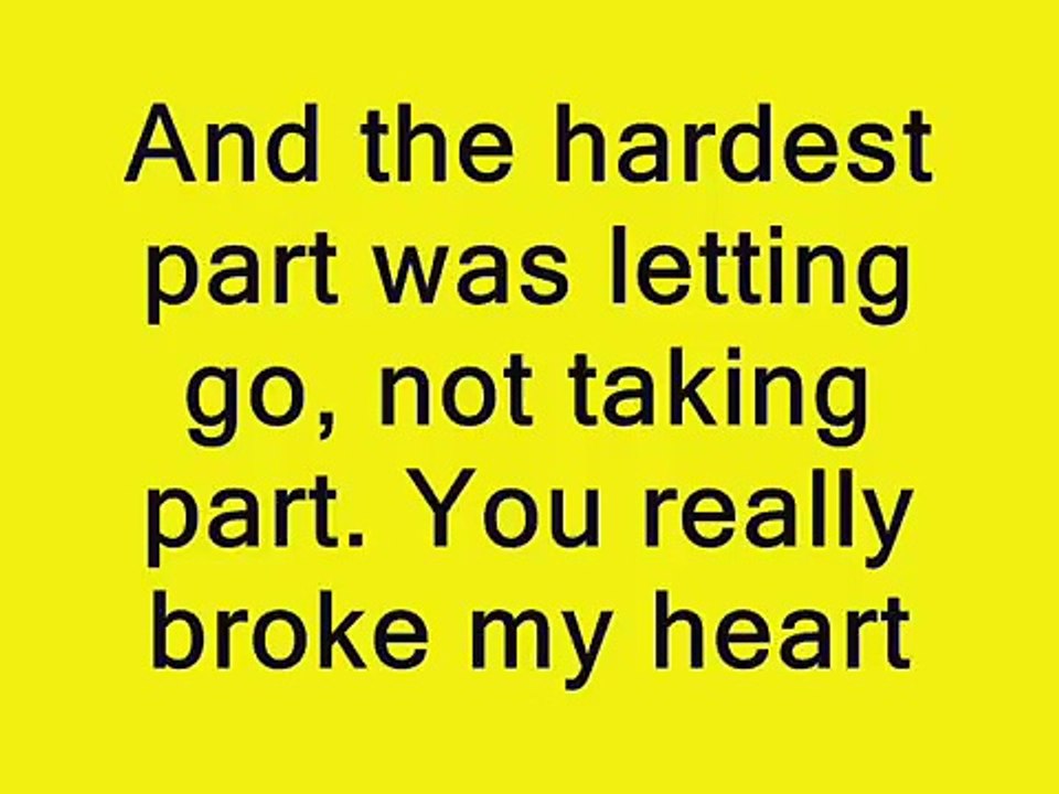 Coldplay - The Hardest Part Lyrics