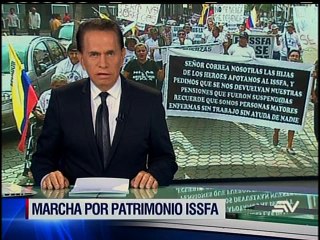 Marcha de militares retirados en Guayaquil