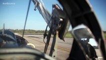 Supersonic Trainer T 38 Talon Jets Take Flight. Cockpit View.
