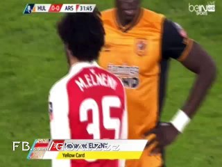 فرصة هدف رائع في ملخص النني والمحمدي بمباراة أرسنال وهال سيتي