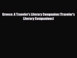 PDF Greece: A Traveler's Literary Companion (Traveler's Literary Companions) Read Online