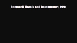 PDF Romantik Hotels and Restaurants 1991 Ebook