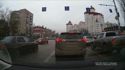 Липецк. Зрелищный дрифт от девушки (06.03.2016 г.)