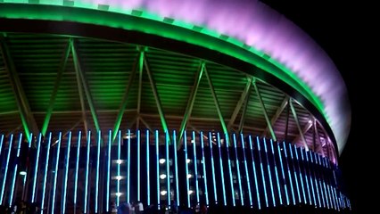 [HD] Philippine Arena Fireworks display complete (burning bird included)