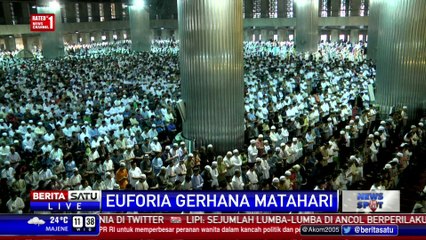 Suasana Salat Gerhana di Masjid Istiqlal