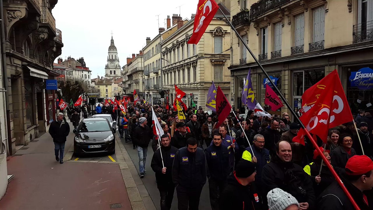Vidéo manif du 9 mars 2016 à Bourg en Bresse