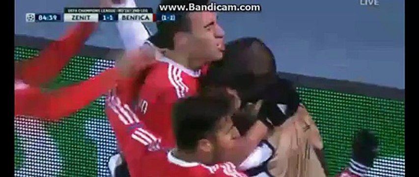 1-1 Nicolas Gaitan | Zenit Petersburg - Benfica 09.03.2016 HD