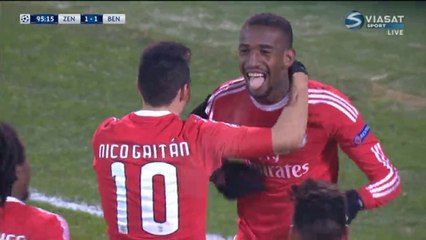 1-2 Anderson Talisca Goal HD - Zenit St. Petersburg 1-2 Benfica - 09-03-2016