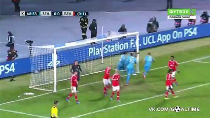 Зенит - Бенфика 1 - 0 Халк 09-03-2016