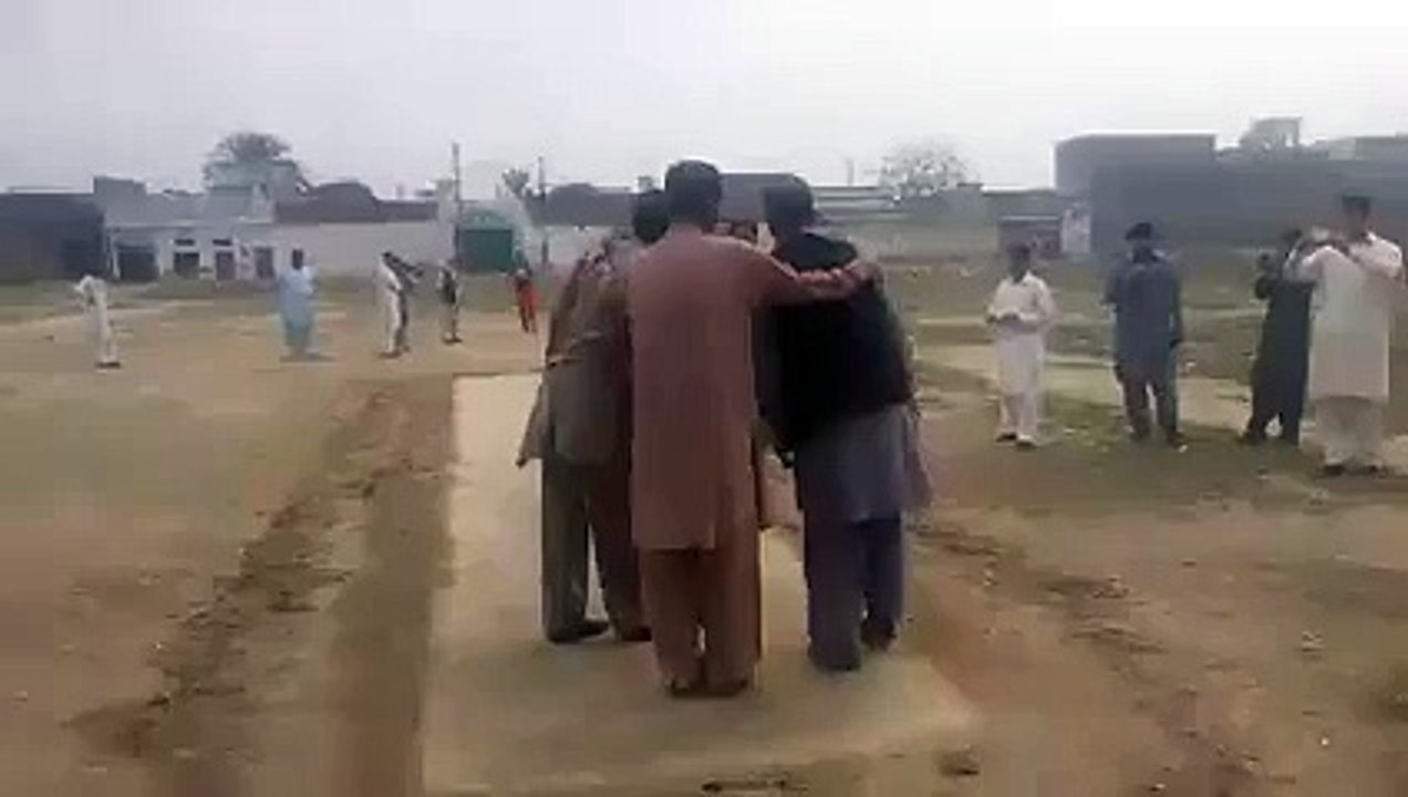 Younis khan playing Tennis ball cricket in a Village