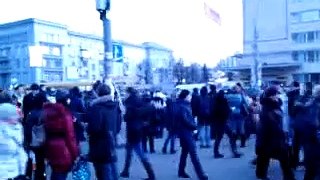Эпизод 1 Евромайдан 18.02.2014 ( Разбита машина полиции начало с Бесарабки)