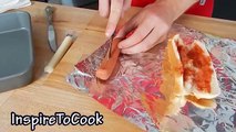 HOT DOG PIZZA (How to make, Easy grilled cheese recipe) - Inspire to Cook