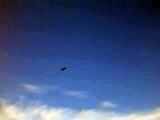Jet spiralling at airshow