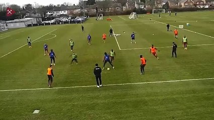 Bilic'in gözdesi idmanda şov yaptı!