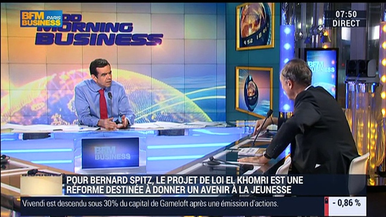 "La loi El khomri va dans le bon sens parce que ses effets seront bénéfiques à la jeunesse", Bernard Spitz - 09/03