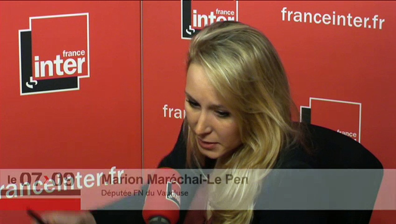 Marion Maréchal-Le Pen répond aux questions des auditeurs de France Inter