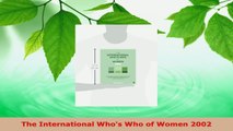 Download  The International Whos Who of Women 2002 Ebook