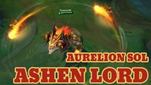 LOL PBE 3/8/2016: New skin Ashen Lord Aurelion Sol Preview
