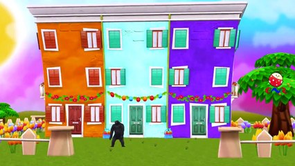 Lion, King Kong, Gorilla And Tiger Cartoons Singing Johny Johny Yes Papa Children Nursery