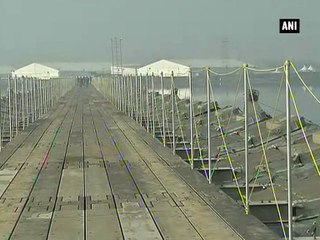 Preparation for Sri Sri’s culture fest in full swing