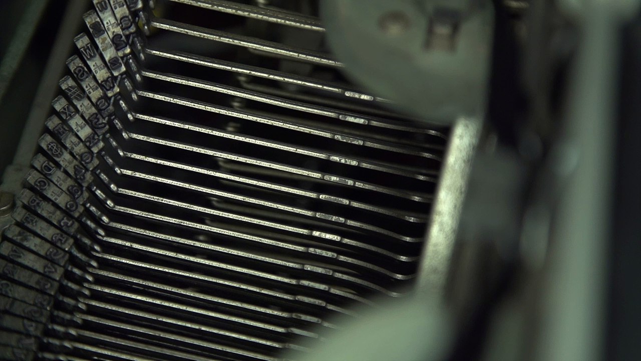Typewriter Side View