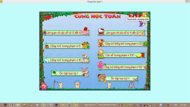 HƯỚNG DẪN CÀI ĐẶT PHẦN MỀM TOÁN CẤP 1