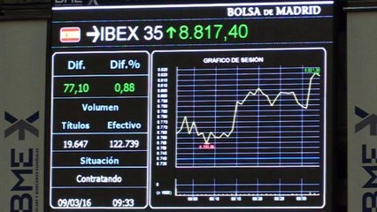 El Ibex 35 alcanza los 8.800 puntos en la apertura