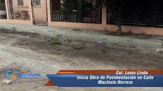 Inicio de Pavimentación Col. Loma Linda | Monclova, Coahuila