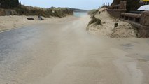 Tempête sur la côte de granit rose