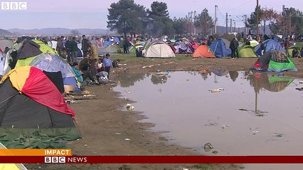 Torrential rain floods Idomeni migrant camp