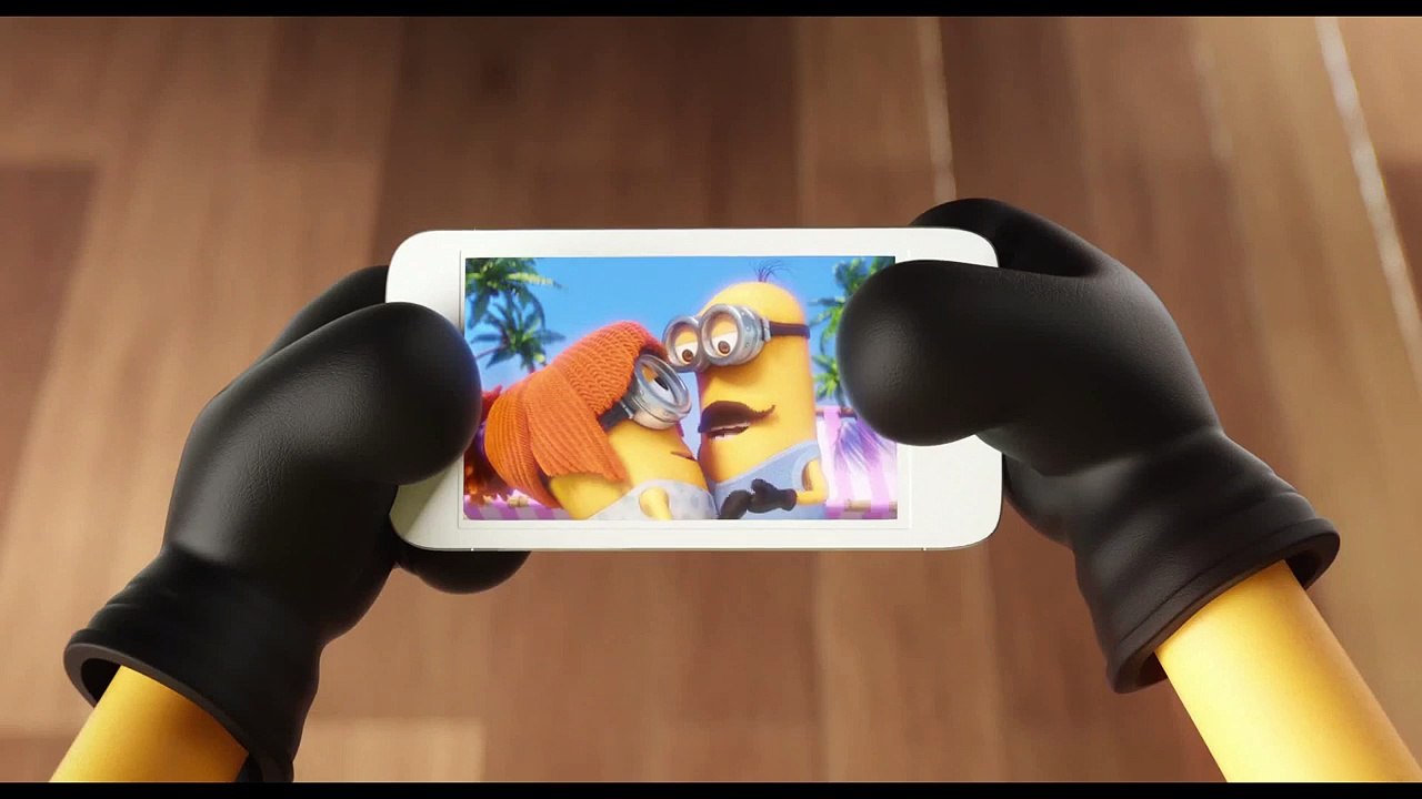 Minions  Bob having electronics trouble.