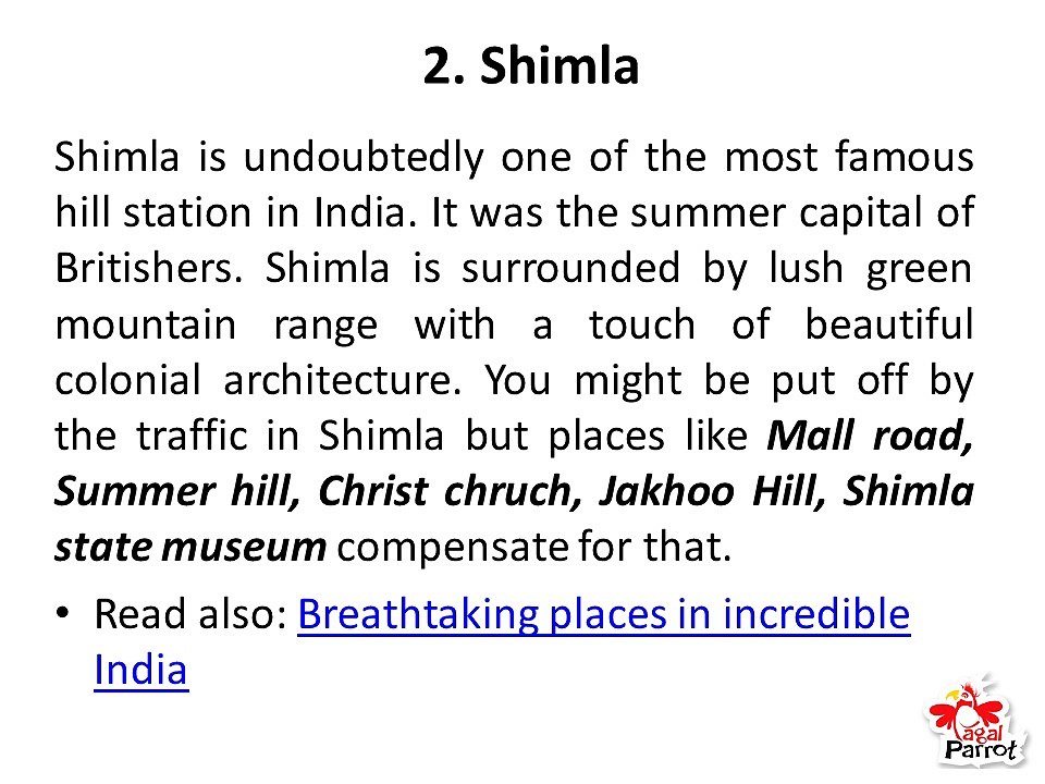 Most Famous Hill Stations In India