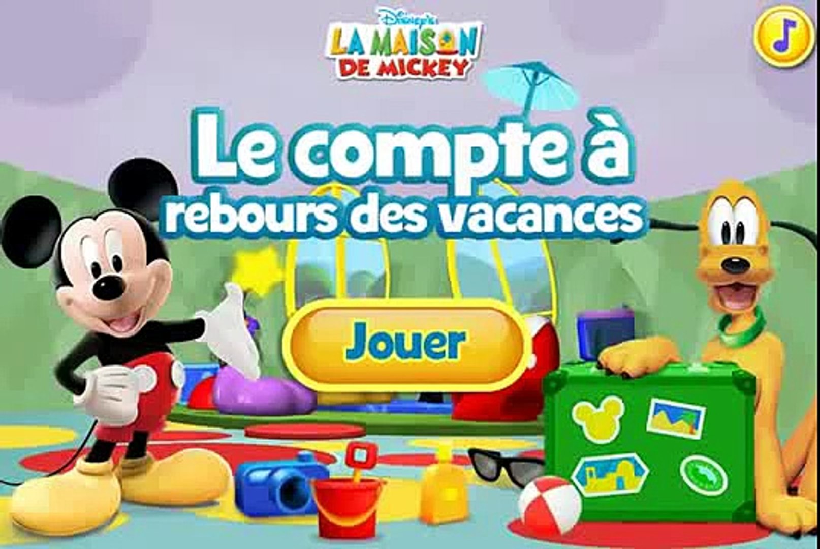 La Maison de Mickey Le compte à rebours des vacances ~ Play Baby Games For  Kids Juegos ~ SKvvbfZz6iQ - Dailymotion Video