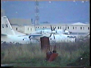 décollage tactique AN32 , Sarajevo 1992
