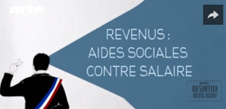 Revenus : aides sociales contre salaire - DESINTOX - 08/03/2016