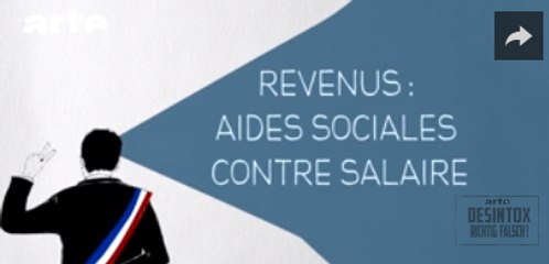 Revenus : aides sociales contre salaire - DESINTOX - 08/03/2016