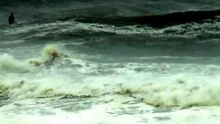 Hurricane Sandy Surfer Long Beach NY   10/29/12
