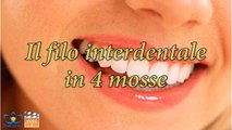 Denti, 4 mosse per pulirli con il filo