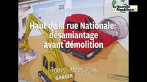 Tours: démolition du haut de la rue Nationale