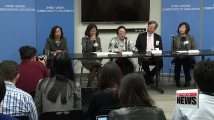 Soundbite of former wartime sex slavery victim