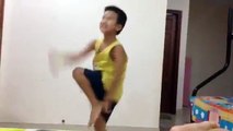 Nick dancing at home