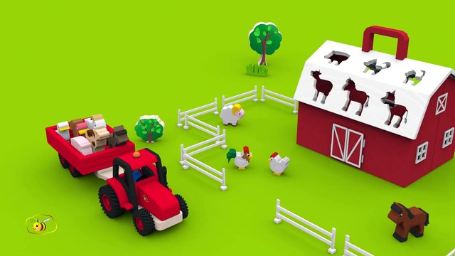 Farm animals video for children toddlers babies. Learn farm animals and their sounds in English.