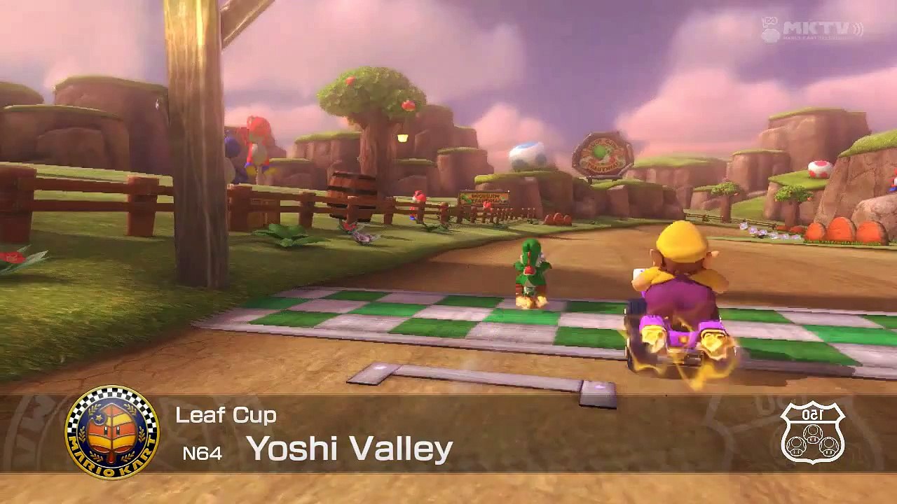 Wii U - Mario Kart 8 - (N64) Yoshi Valley - Mirror Mode