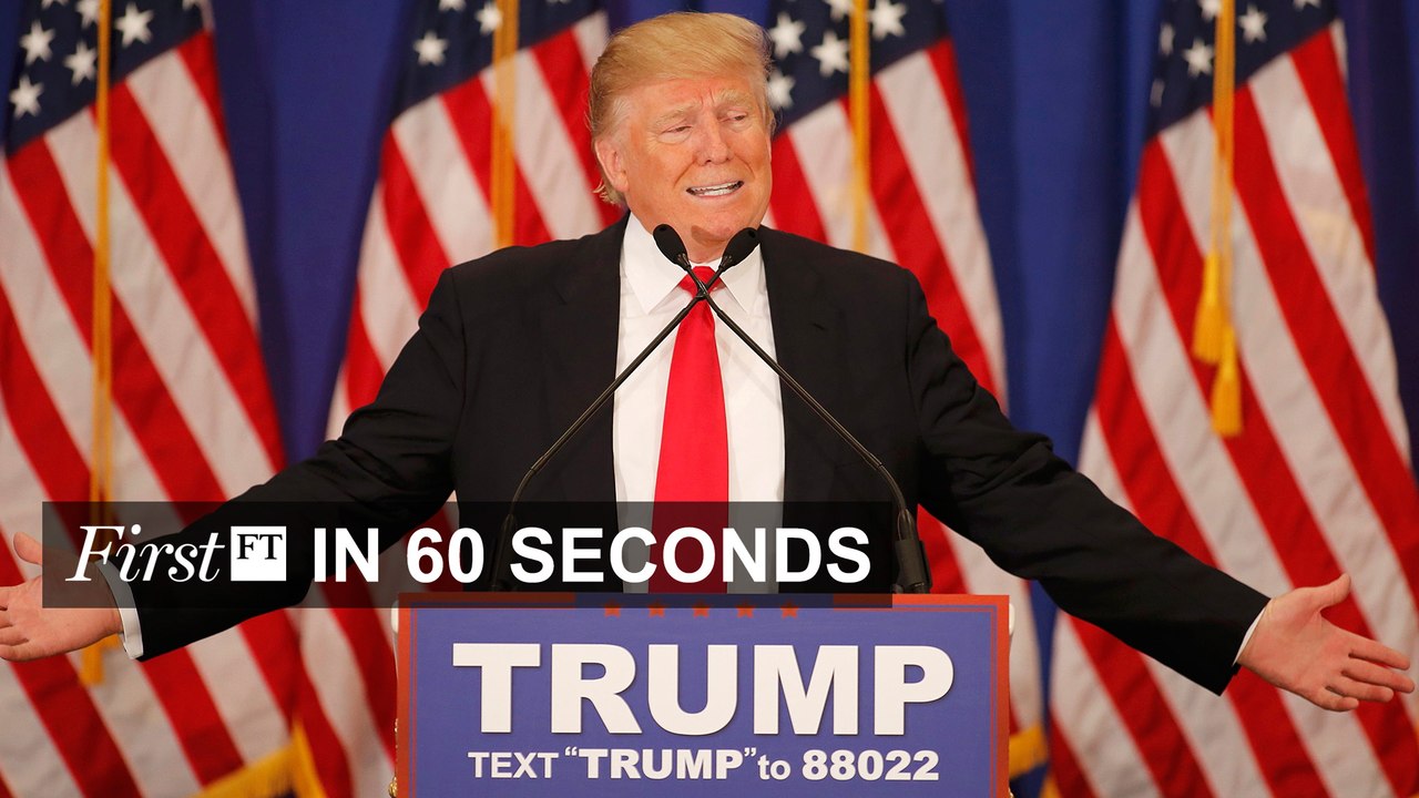 FirstFT – Trump wins two more states, Sir George Martin dies